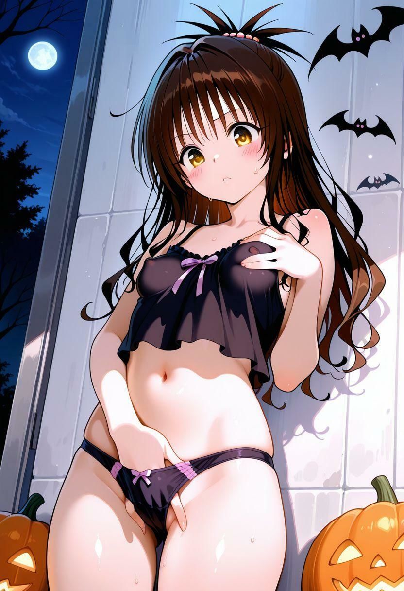 アニメヒロインのえっちなCG集-結〇美柑編（ハロウィン風）- サンプル7ページ目