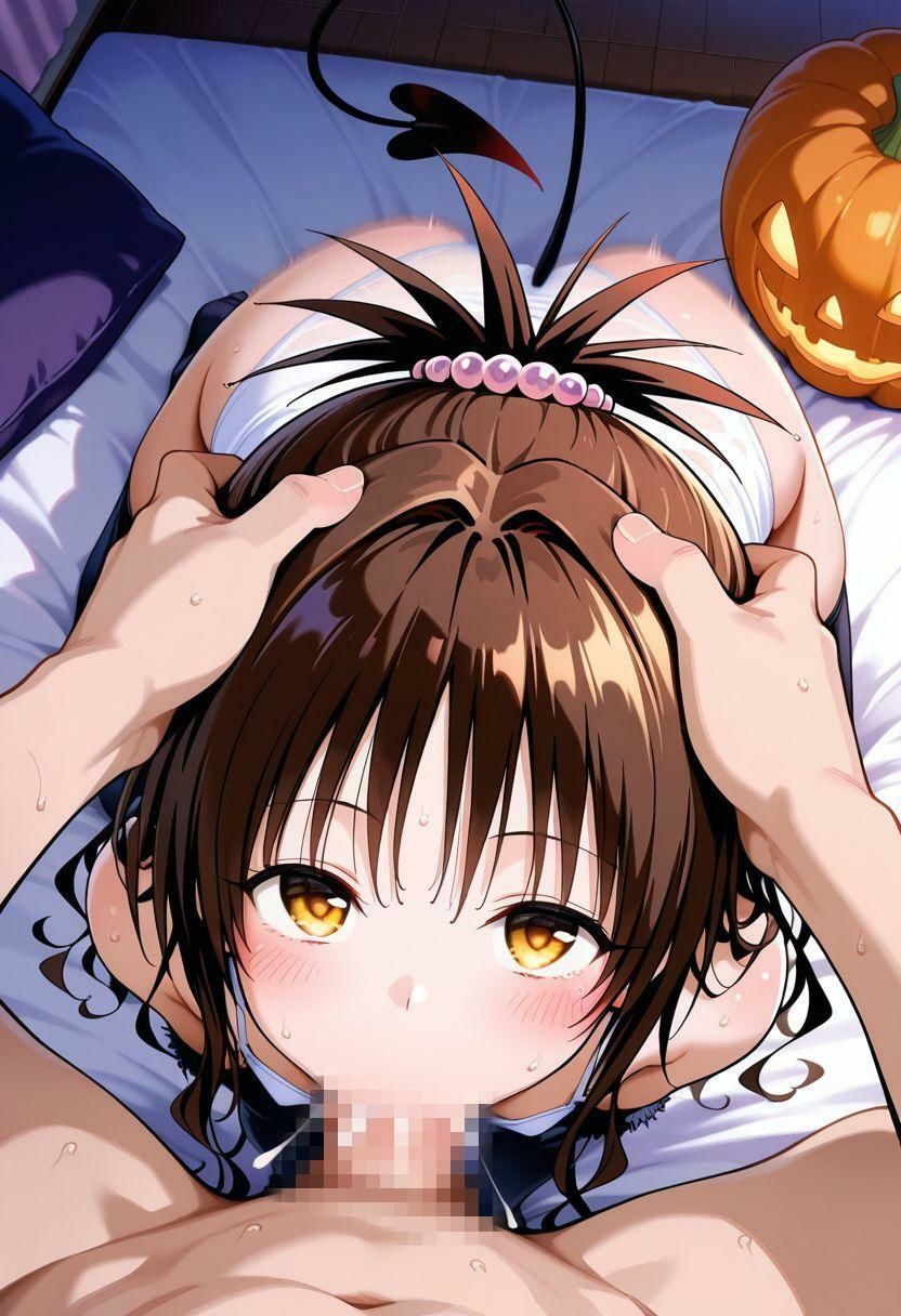 アニメヒロインのえっちなCG集-結〇美柑編（ハロウィン風）- サンプル9ページ目