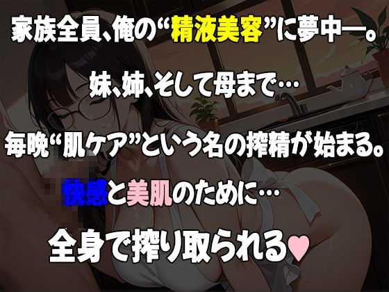 精液美容は家族でシェア！〜妹・姉・母、みんな俺に頼ってくる〜 サンプル1ページ目