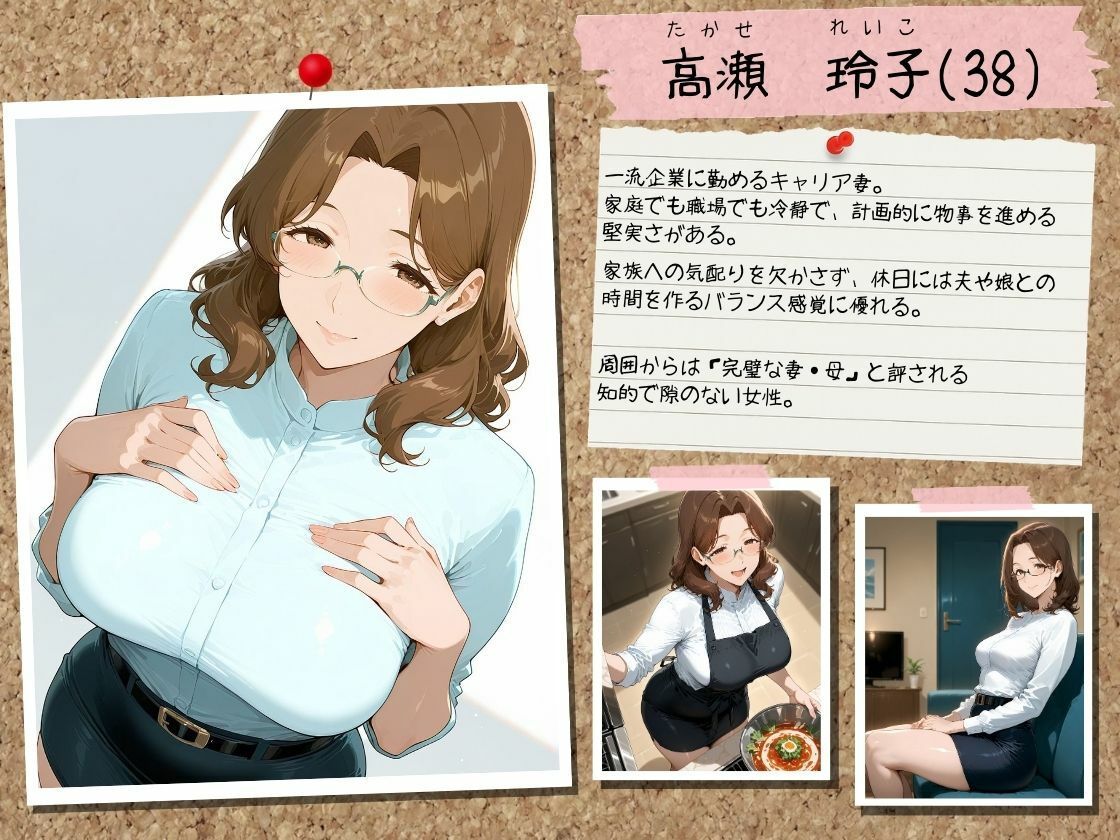催●アプリで人妻を調教したら娘も巻き込んで親子丼になった話〜キャリア妻・玲子編〜 サンプル1ページ目