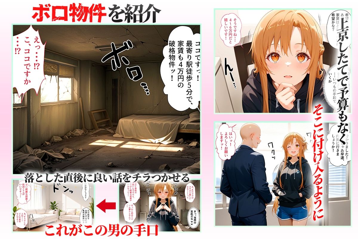念願の上京をして理想の物件に住むための管理人からの「エッチな契約条件」〜アスナ編 サンプル2ページ目