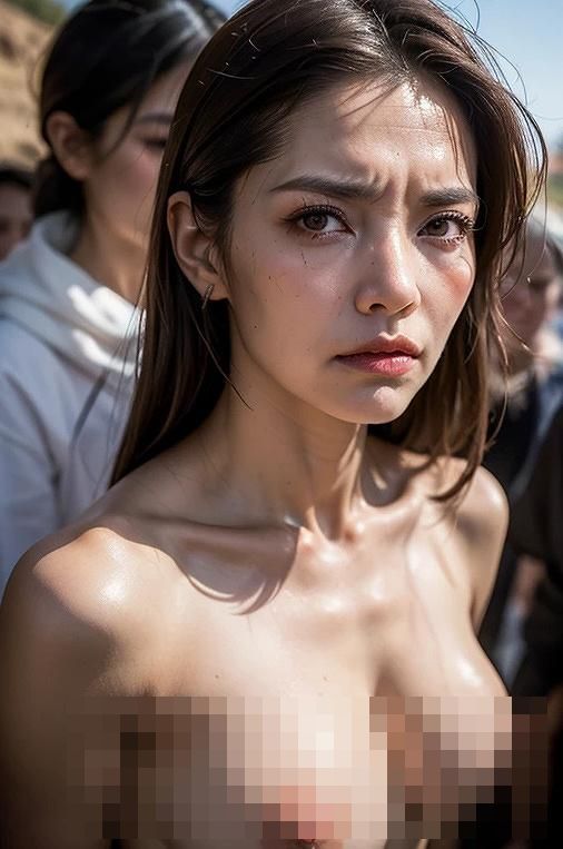 災害後に、現地入りした強●グループに襲われお腹の子を守るために体を提供して絶望の妊婦裸体写真集【全95枚】 サンプル6ページ目