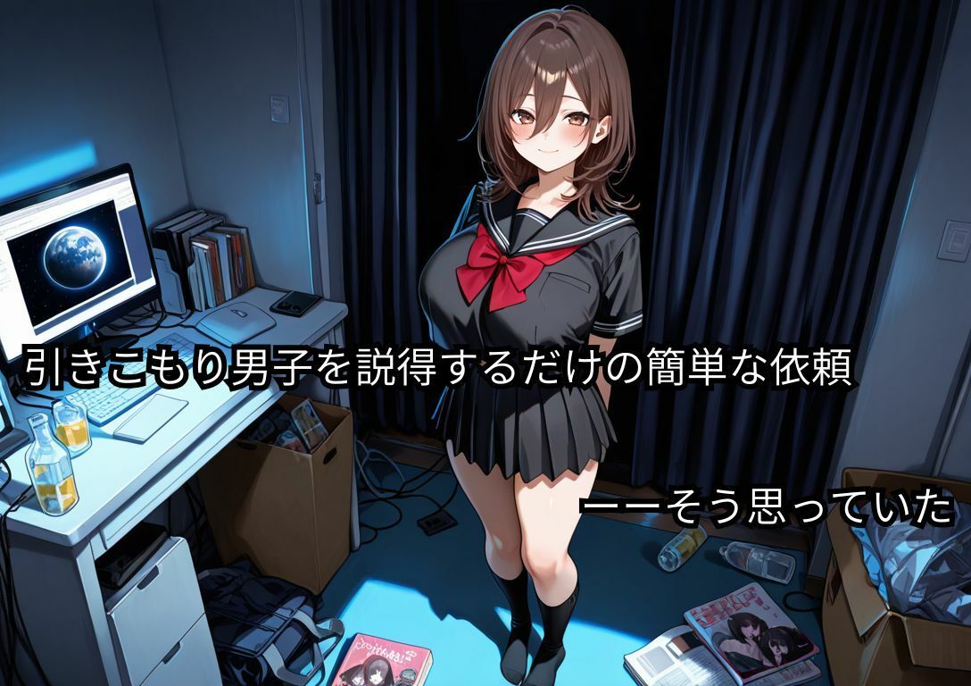 引きこもり陰キャが爆乳JKに毎日中出してる話 サンプル2ページ目