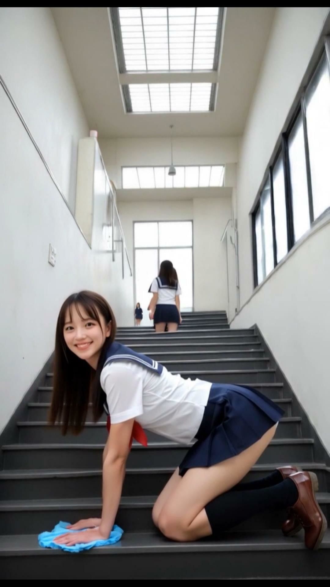 【動画】S級 制服女子 〜掃除編〜 サンプル1ページ目