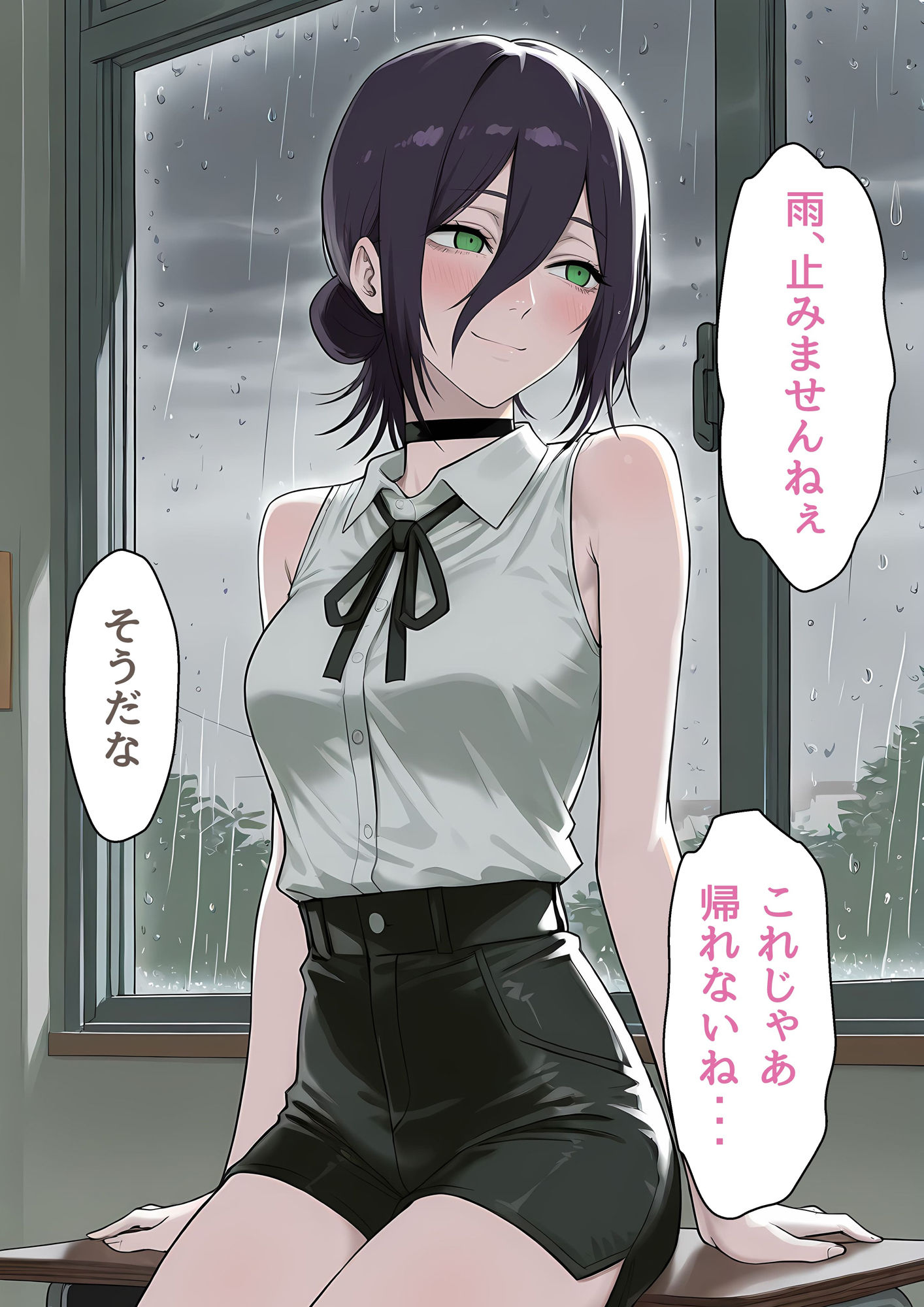 レ〇と学校エッチ サンプル1ページ目