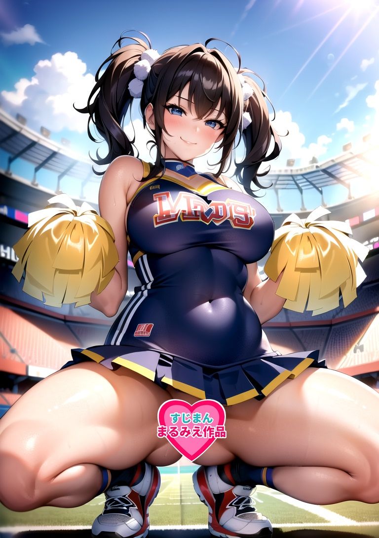 ノーパンチアリーダーのすじまん！ サンプル1ページ目