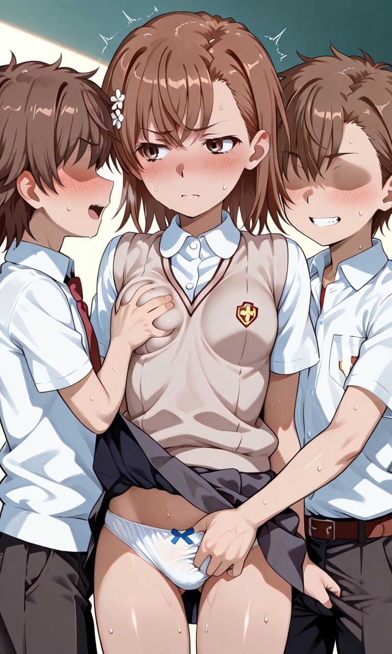 超電磁砲の少女がクソ○キに襲われる（御●美琴_食蜂●祈、佐天●子） サンプル1ページ目