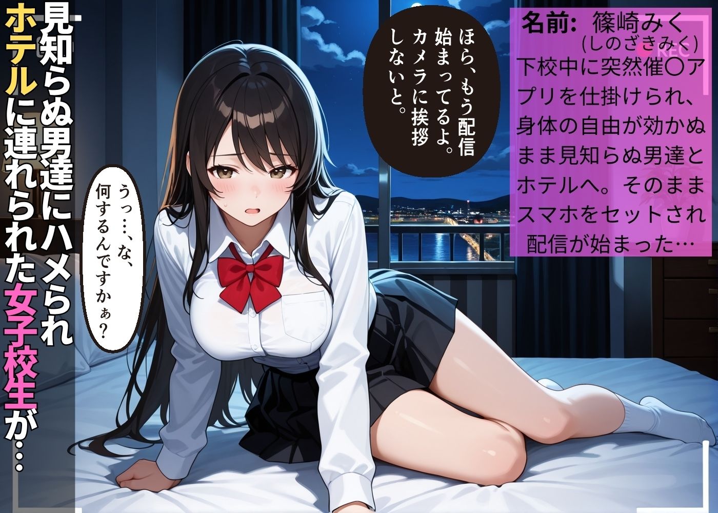 催〇にかかり寝取られた純朴な女子校生の初えっちは生ハメ生配信【肉便器】【NTR】【3P】【セリフ入り有】【CG500枚】 サンプル1ページ目