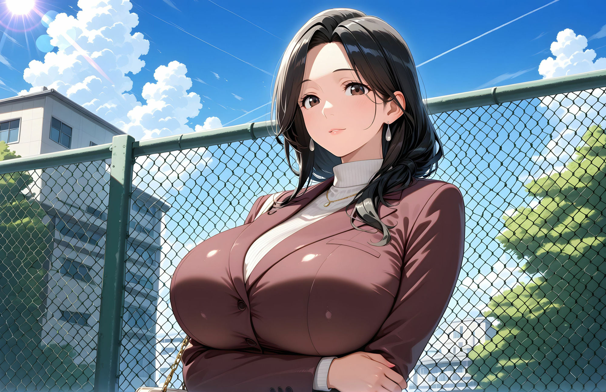 【4Kの高画質】Jカップの人妻〜業務時間にも関わらず後輩男性とラブホに行く サンプル4ページ目