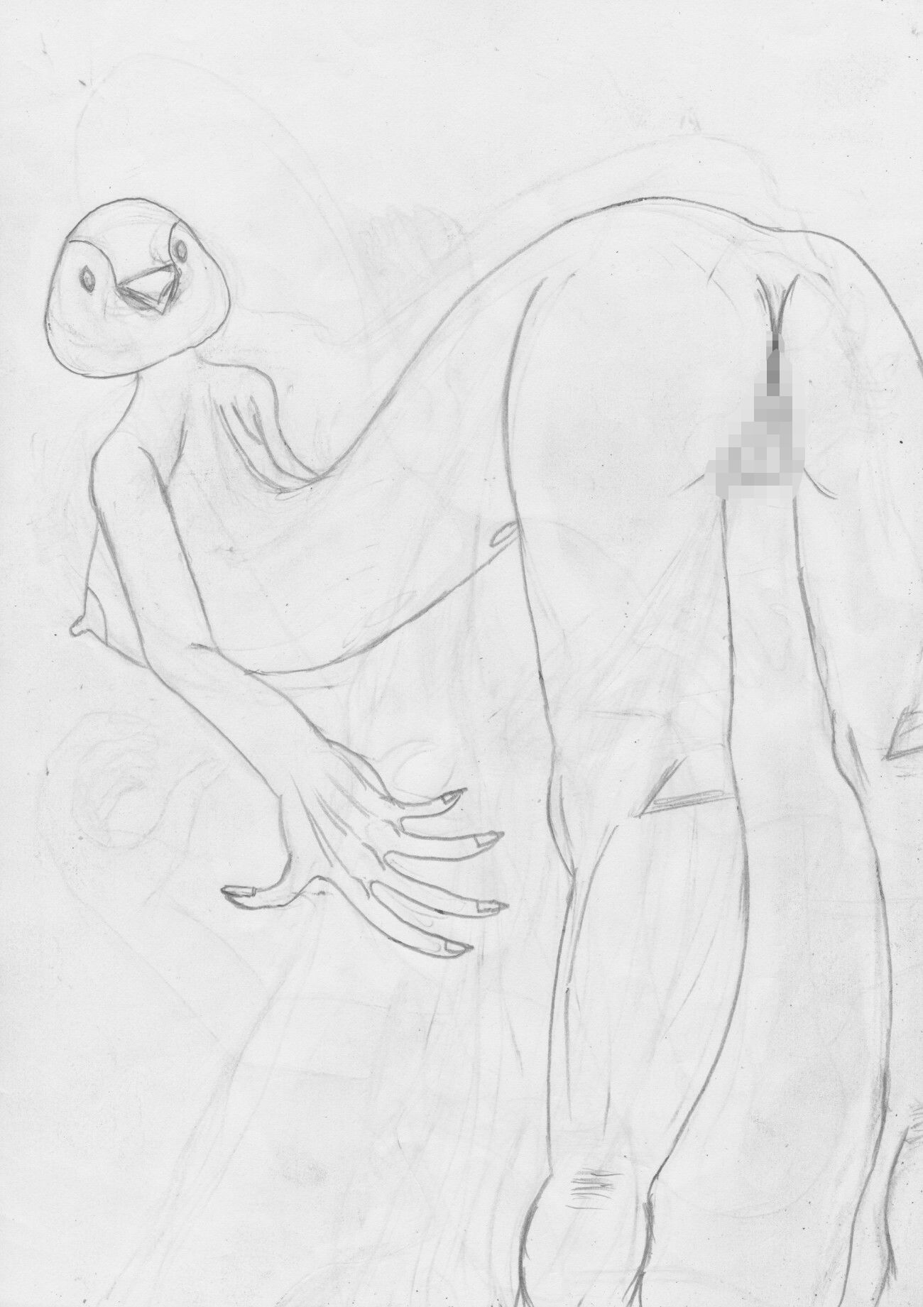 黒よりも黒いエロティックホラー黒戯絵集「マネキンポーズ3」 サンプル8ページ目