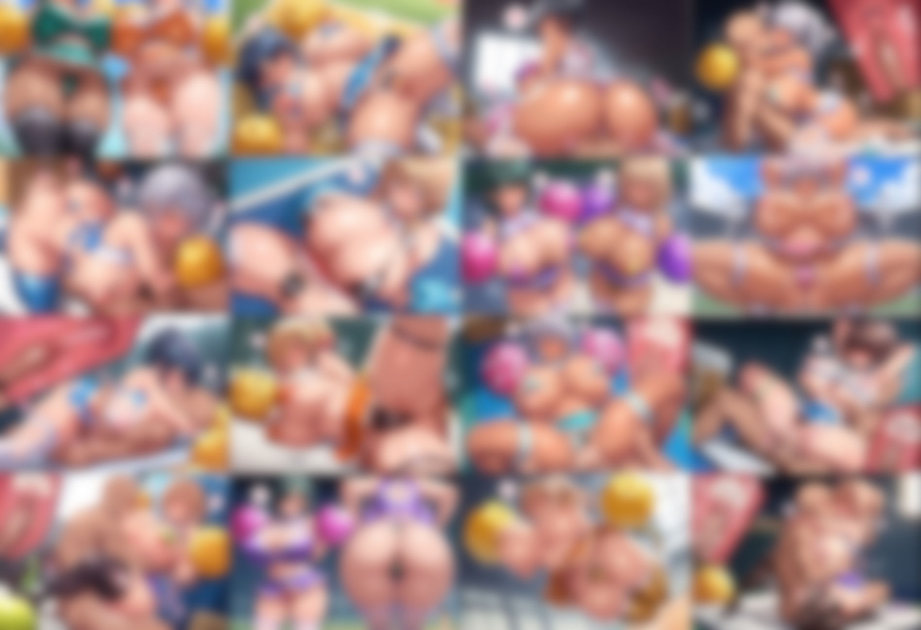 爆乳チアガール × ハミ毛 DE 応援 サンプル7ページ目