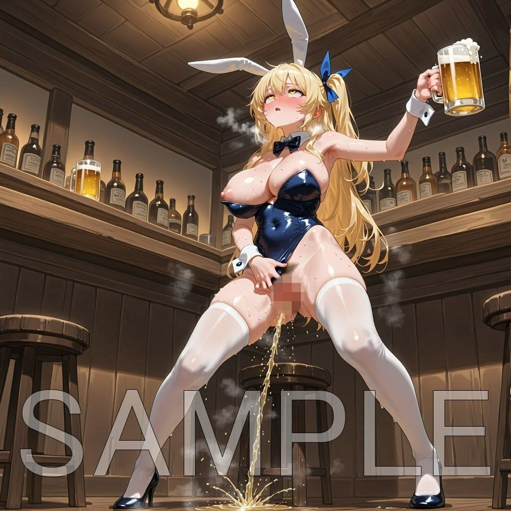 限界放尿バニーガール サンプル9ページ目