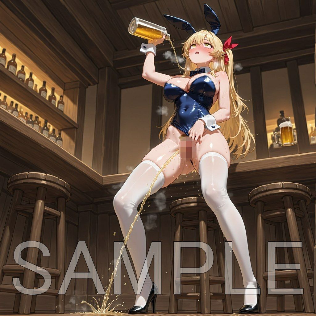 限界放尿バニーガール サンプル10ページ目