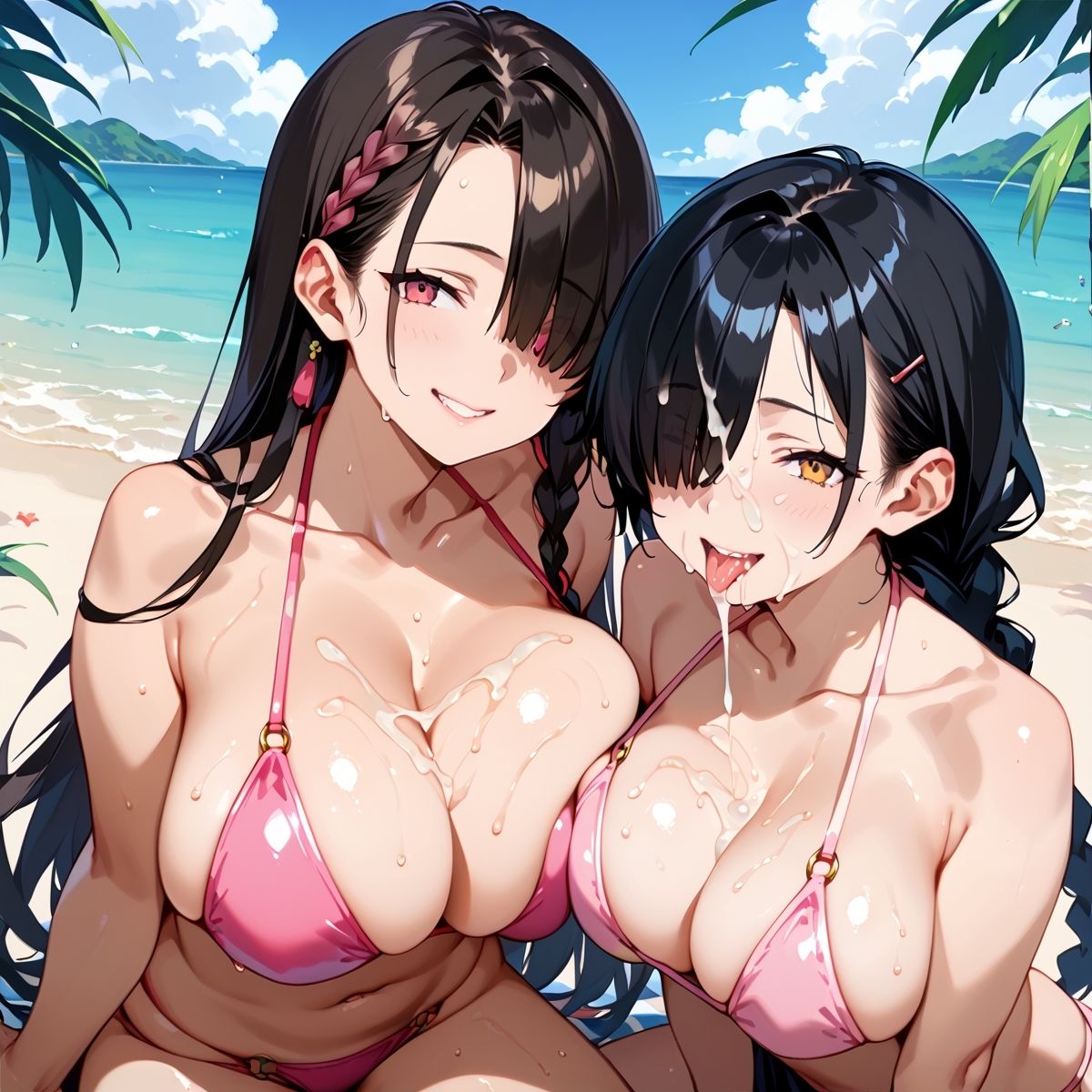 陰キャ巨乳ビキニ女子！ビーチで中出しセックス！パート2 サンプル6ページ目