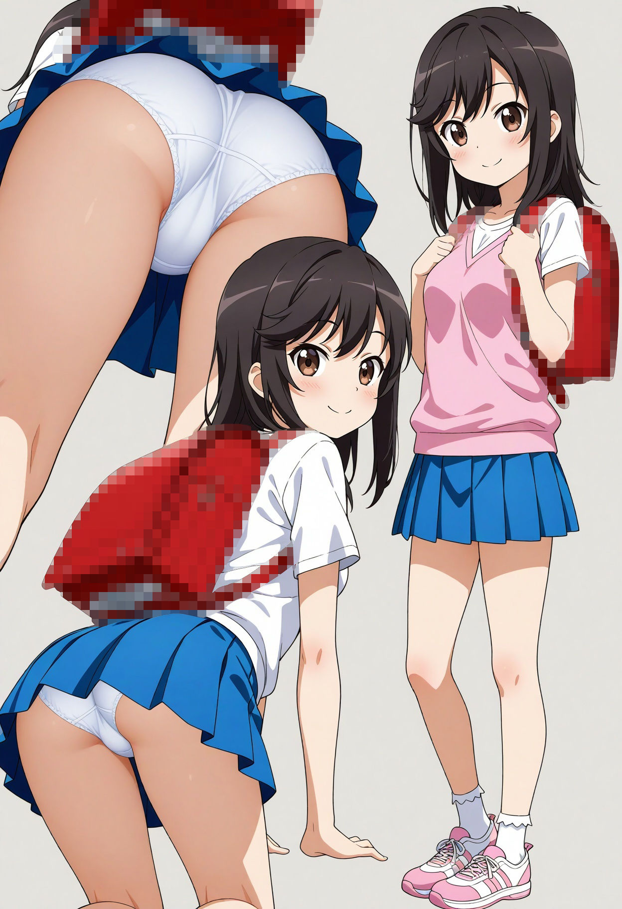 立ち絵とローアングル【一条蛍風1】 サンプル3ページ目