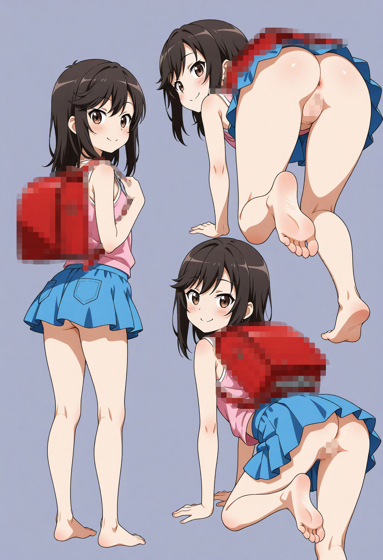 立ち絵とローアングル【一条蛍風1】 サンプル7ページ目