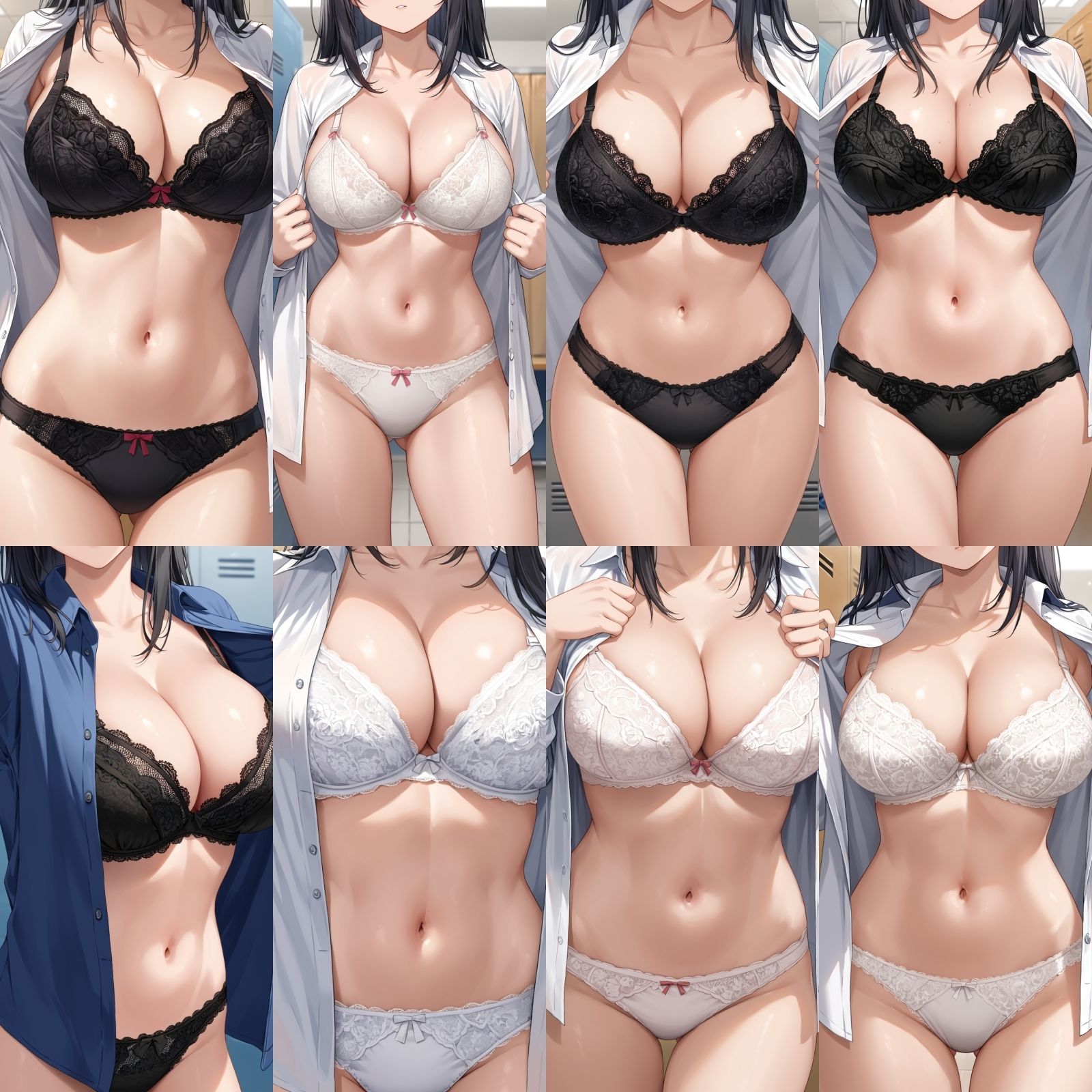 【J〇巨乳盗撮】シャツ脱ぎレース下着 Vol.8【250枚】 サンプル1ページ目