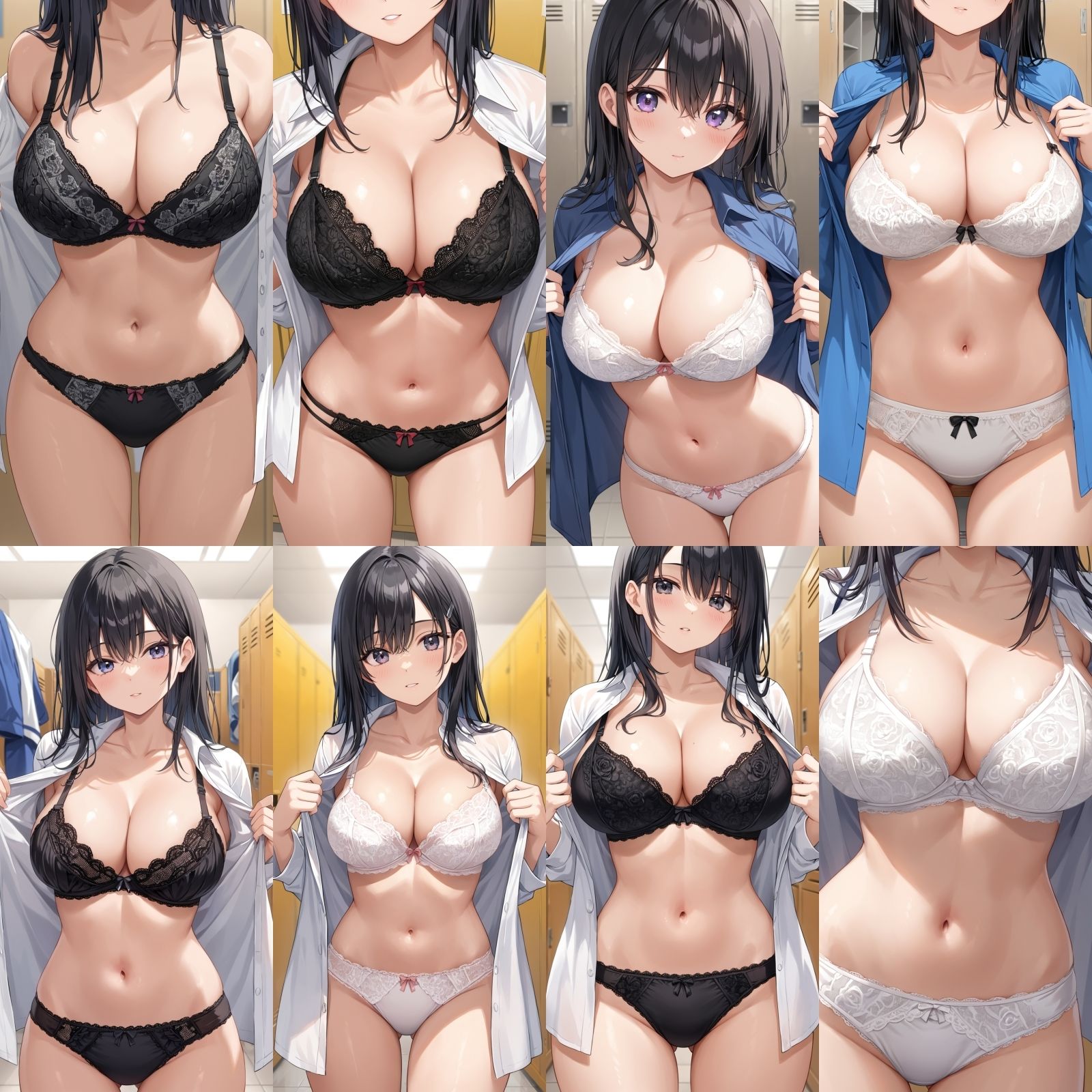 【J〇巨乳盗撮】シャツ脱ぎレース下着 Vol.8【250枚】 サンプル2ページ目