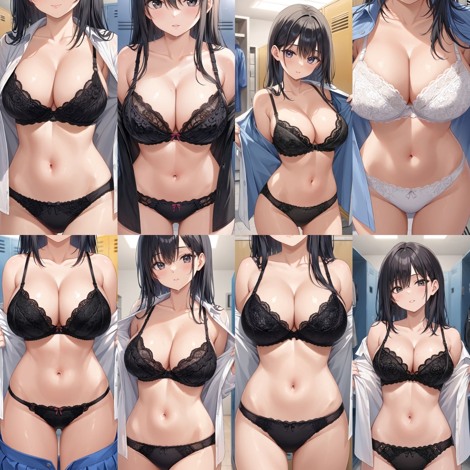 【J〇巨乳盗撮】シャツ脱ぎレース下着 Vol.8【250枚】 サンプル9ページ目