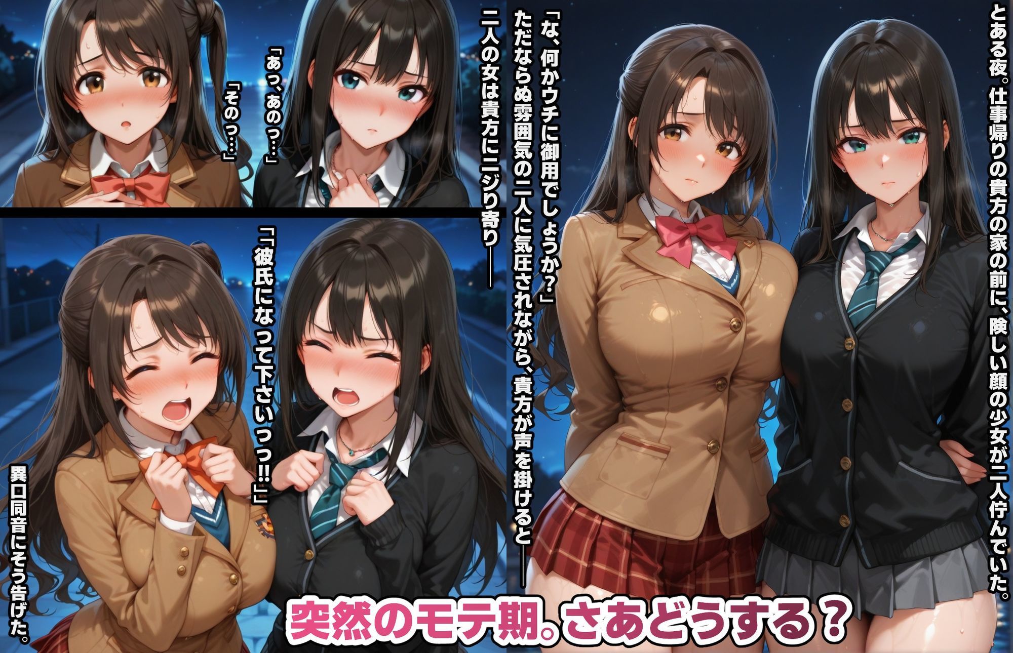 凛と卯月に同時に告られたら、どうする？ サンプル1ページ目