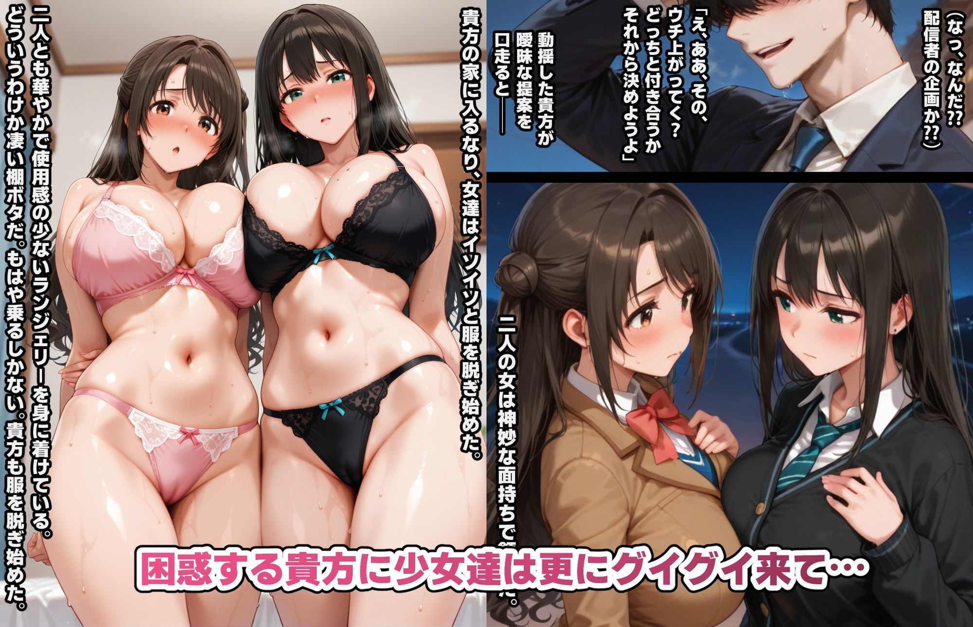 凛と卯月に同時に告られたら、どうする？ サンプル2ページ目