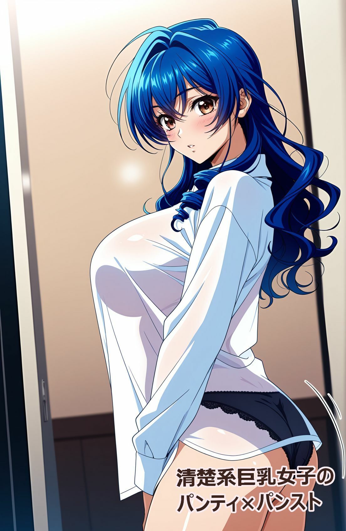 清楚系巨乳女子のパンティ×パンスト サンプル5ページ目