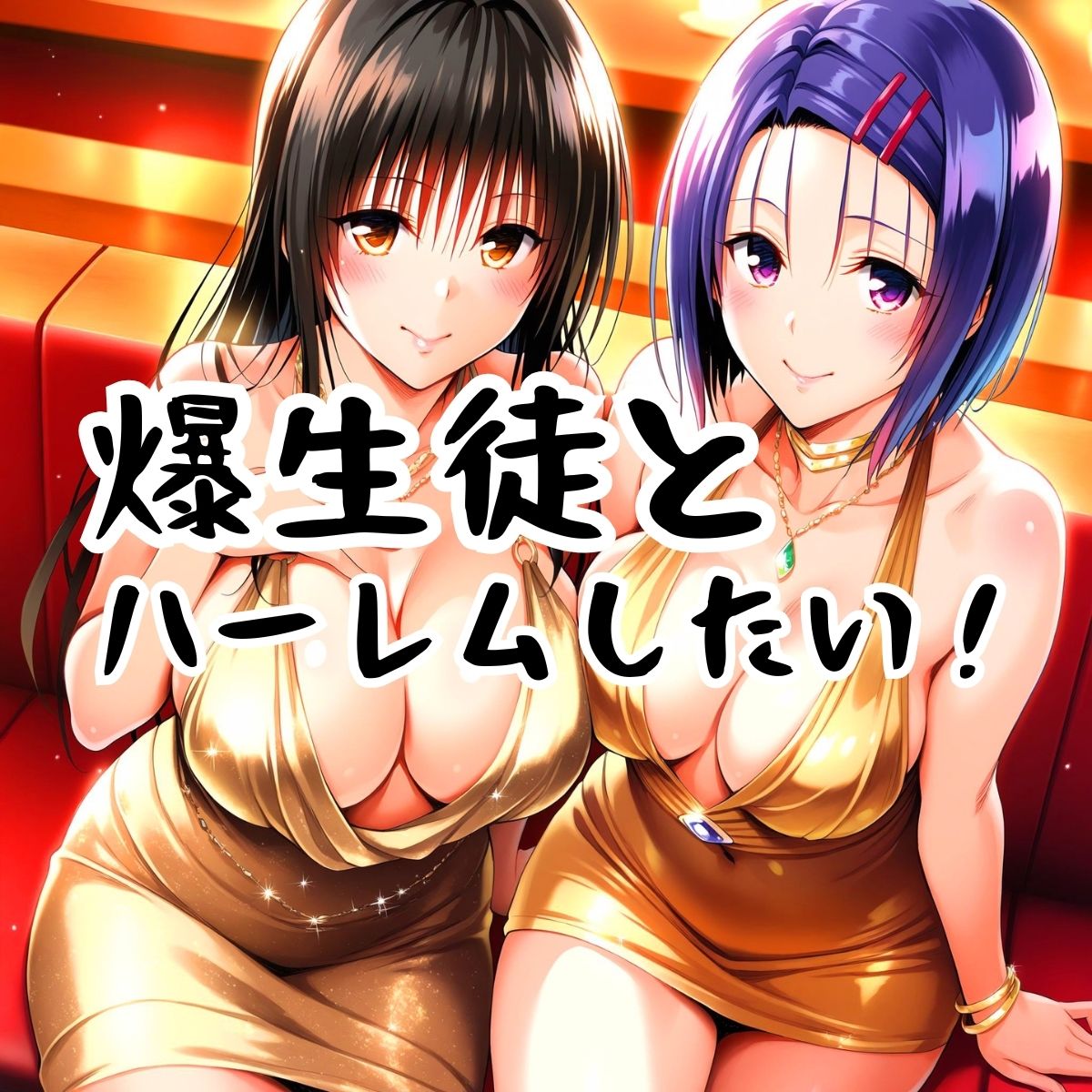 両手にハーレム デカパイ生徒編 サンプル1ページ目