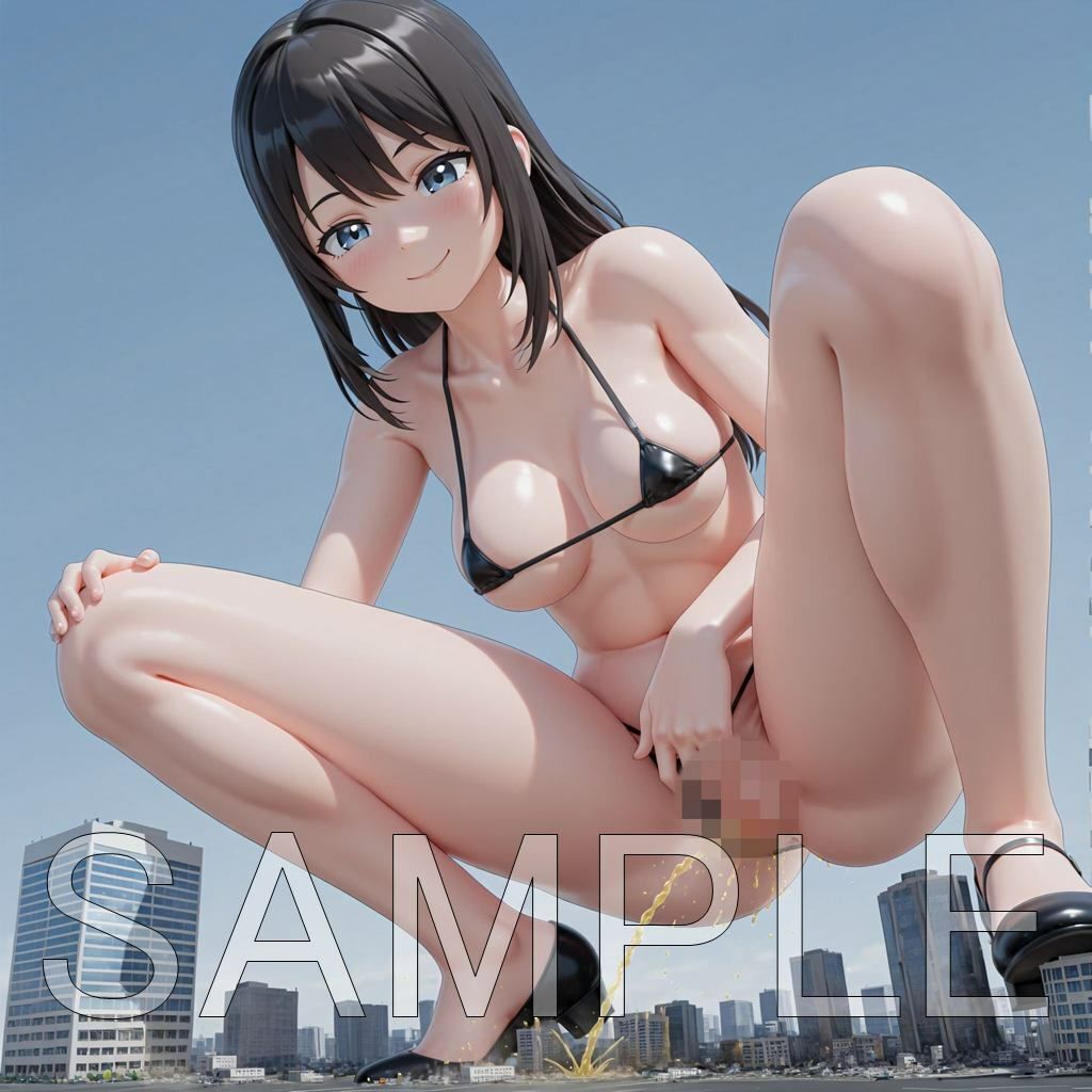 巨女ちゃん放尿 サンプル2ページ目