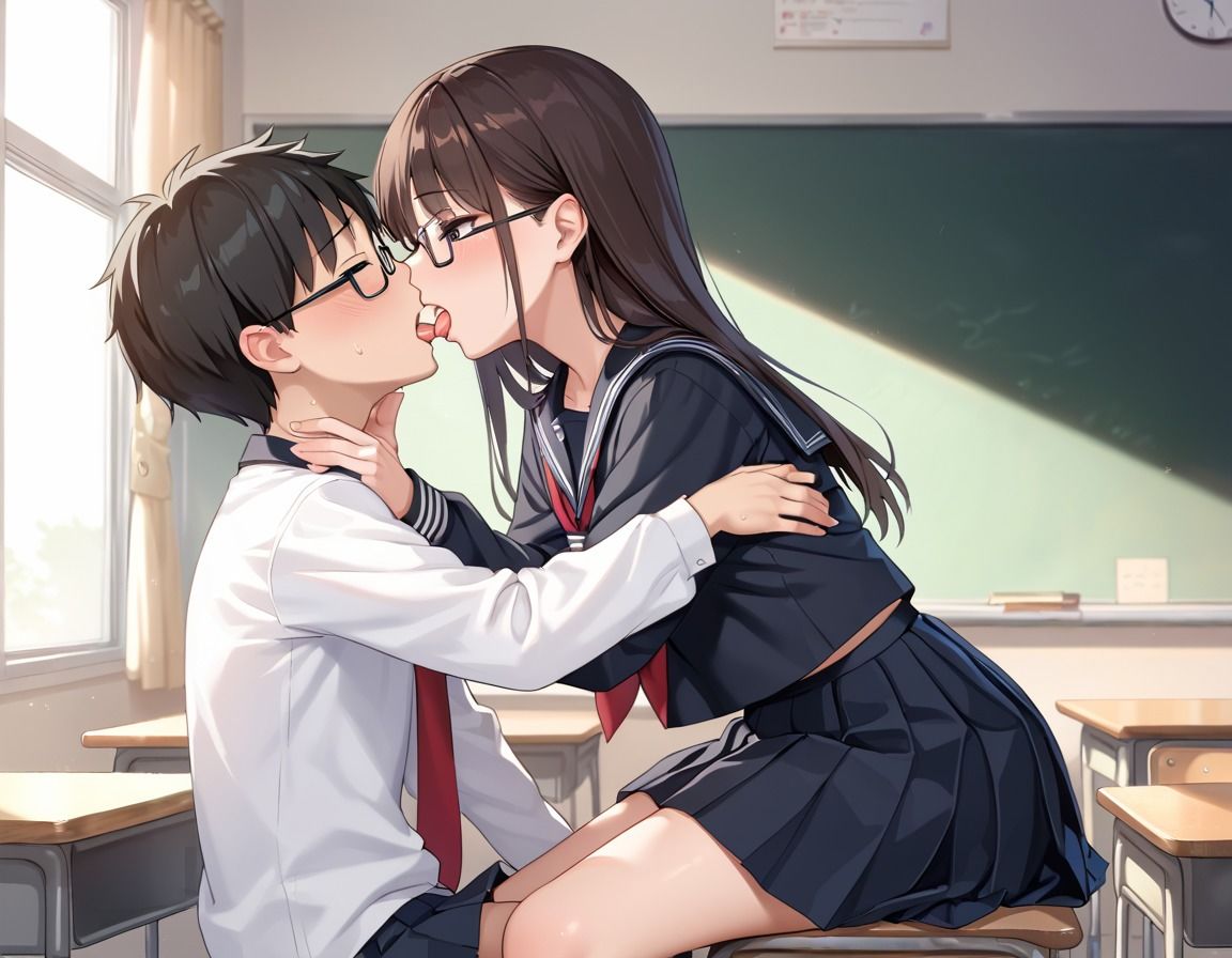 学校中で潮吹きまくる女子校生 サンプル1ページ目