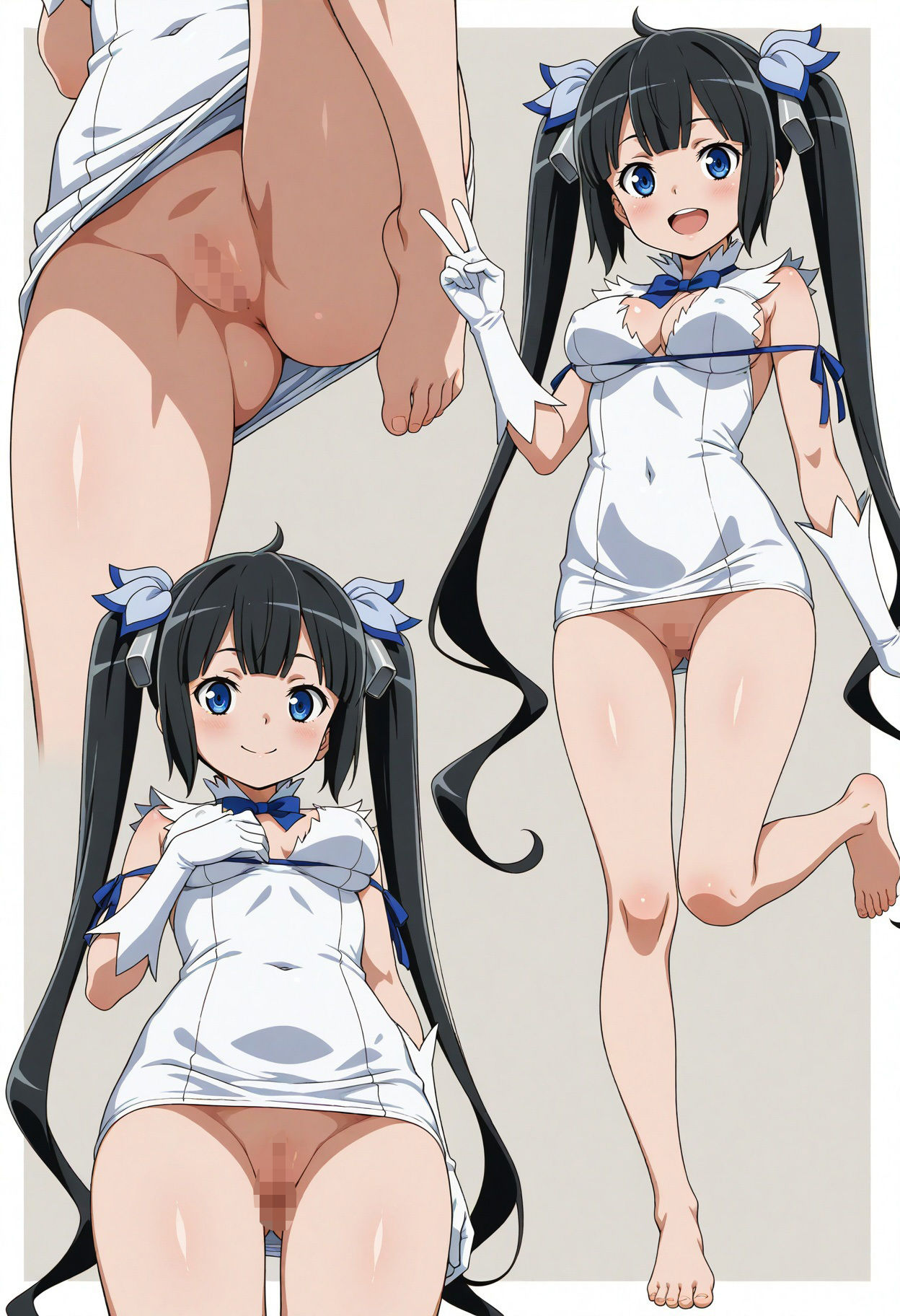 立ち絵とローアングル【ヘスティア風1】 サンプル6ページ目