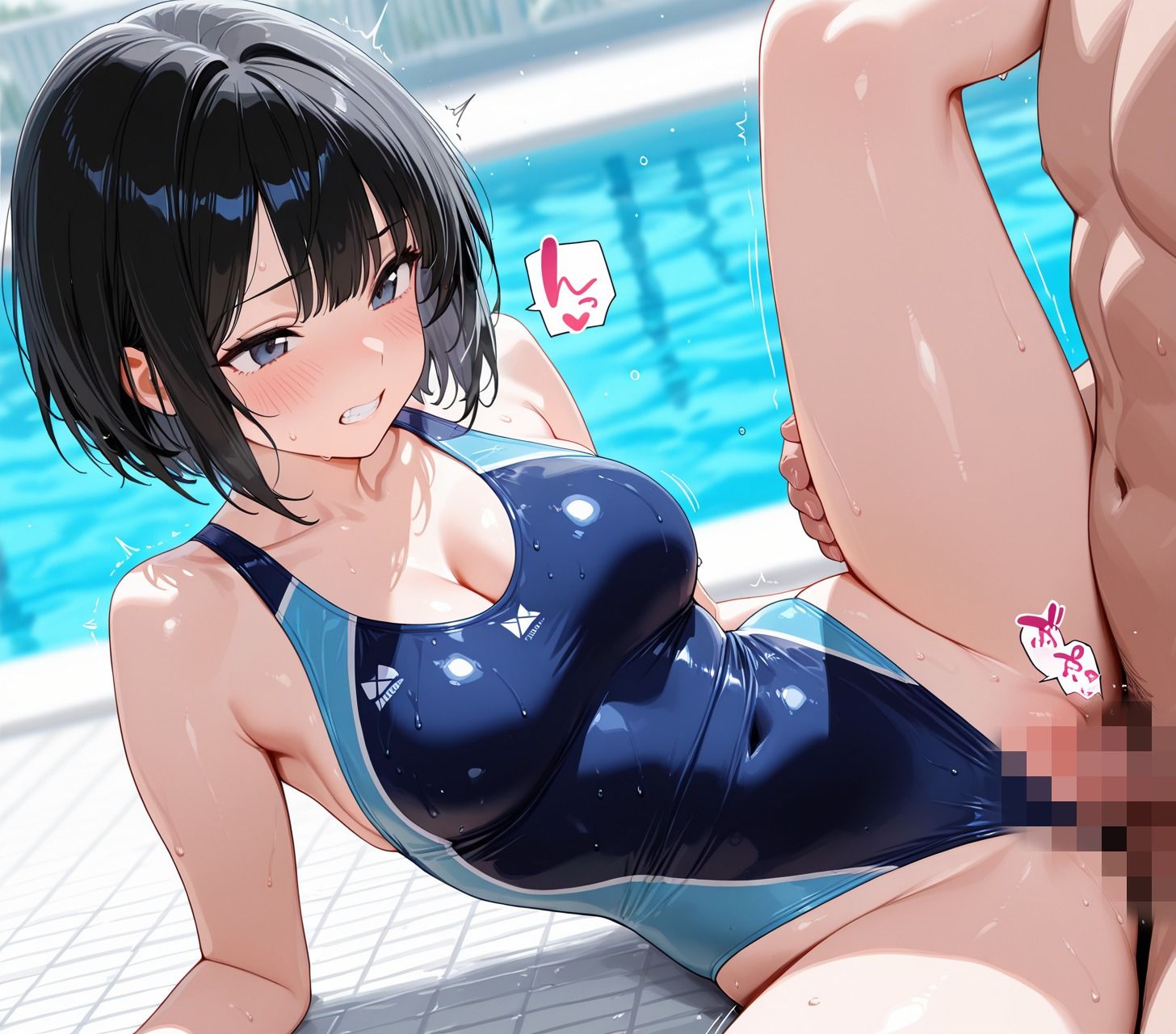 ハイレグ素股で興奮着衣SEX サンプル10ページ目