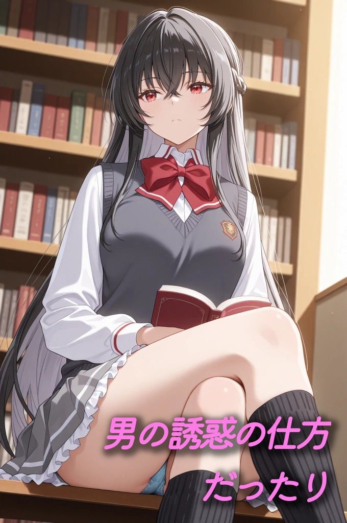 わたなれ風味  図書館の黒髪学生 サンプル2ページ目