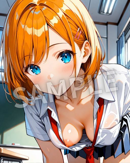 ちょっぴりドキドキ胸チラシーン サンプル2ページ目