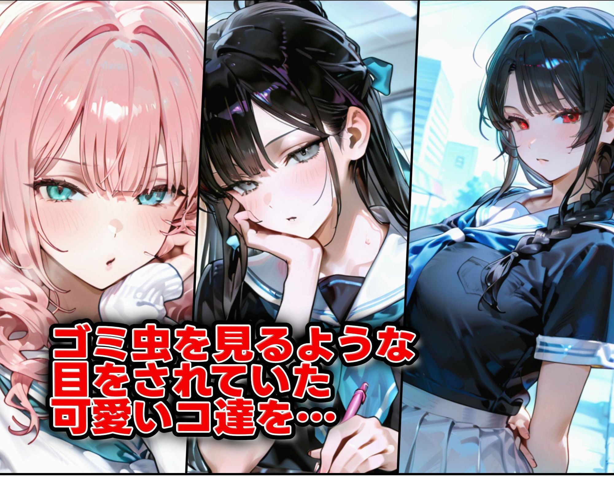 洗脳スキルで学園支配！！！射精しまくりハーレム 即堕ち2コマシリーズ サンプル2ページ目