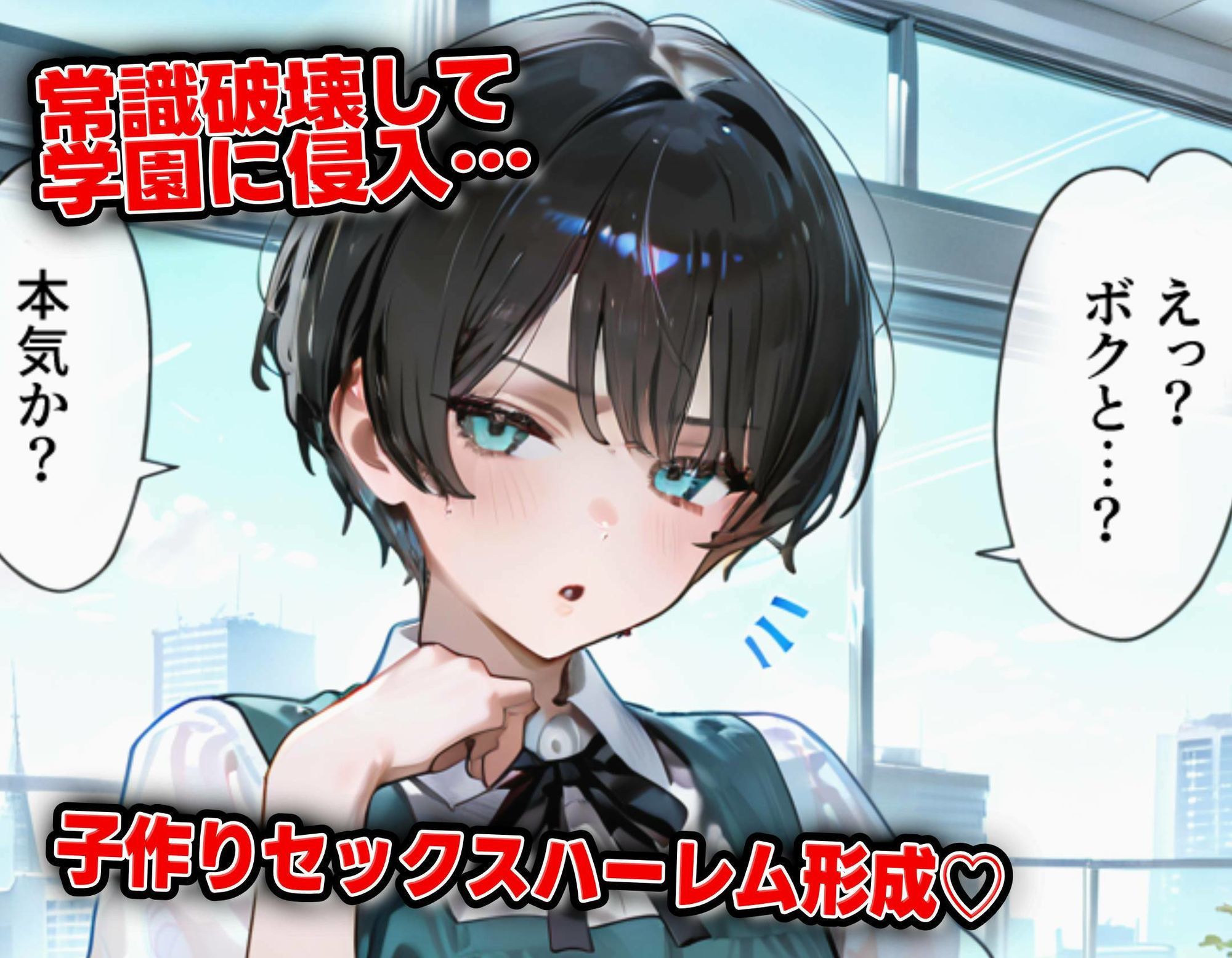 洗脳スキルで学園支配！！！射精しまくりハーレム 即堕ち2コマシリーズ サンプル3ページ目