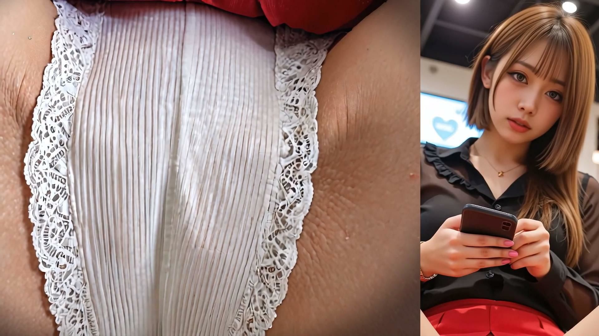 【動画】ぱんつが見たいけど顔も見たい！〜ショッピングモーラーのぱんつ〜 サンプル7ページ目