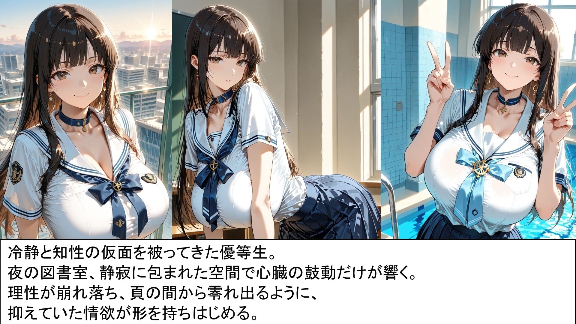 背徳の学園譚_水瀬 結衣 サンプル1ページ目