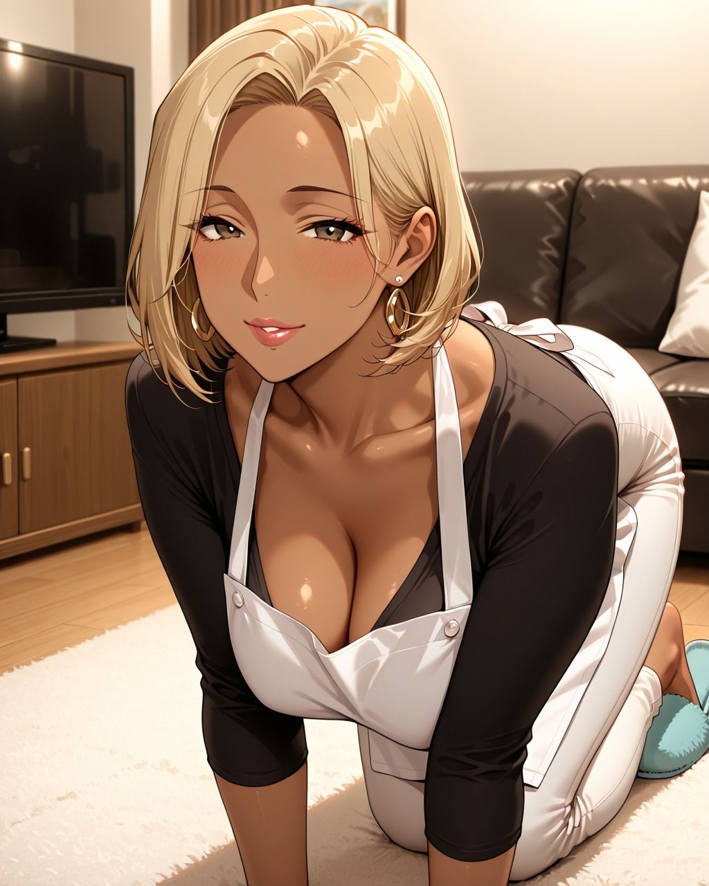 家庭的な巨乳人妻ギャル悶絶種付け〜きもおじの巨根をしゃぶる人妻〜 サンプル1ページ目