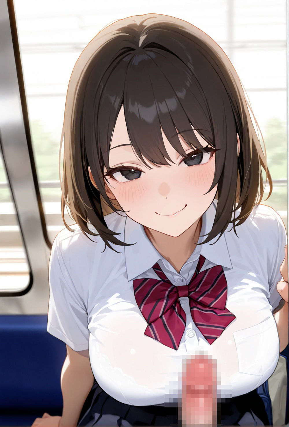 クラスの1軍マドンナ女子校生は電車痴●でおじを誘惑しちゃう サンプル3ページ目