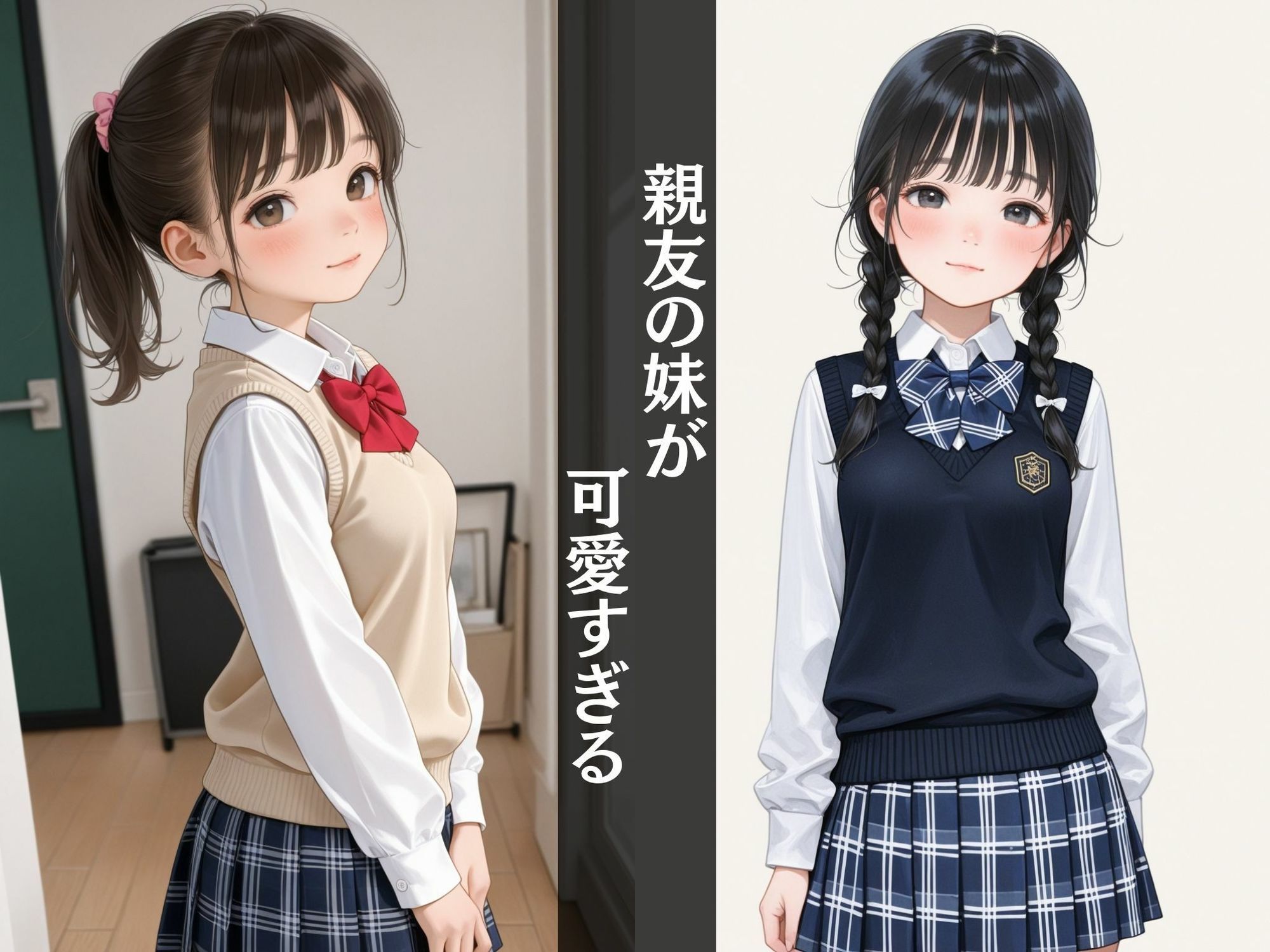 【いもうと】  親友の妹をこっそりハメる〜立派なおっぱい丸出しで絶頂〜 サンプル1ページ目
