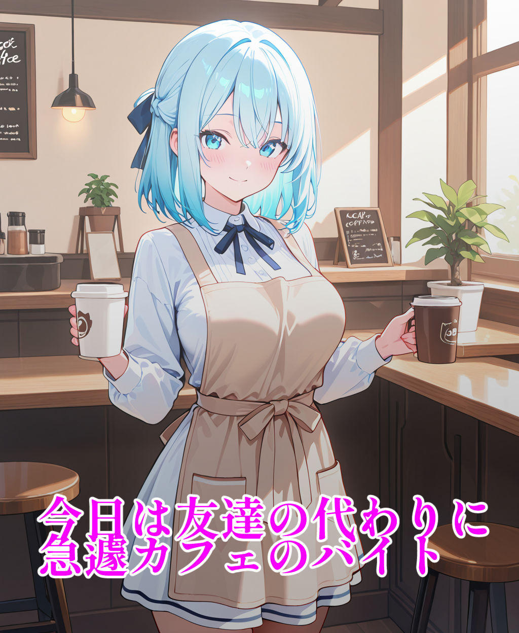 カフェでバイトしてたら、お客さんにいっぱいご奉仕SEXした話。 サンプル2ページ目
