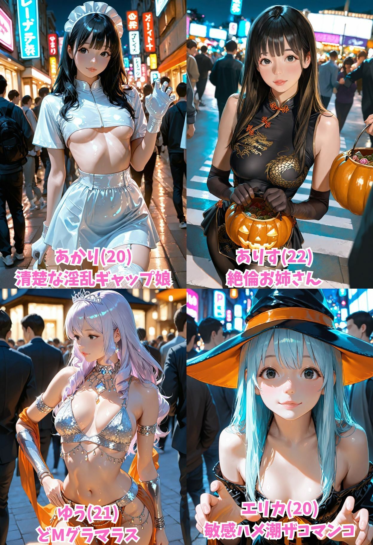 ハロウィンナンパ サンプル1ページ目