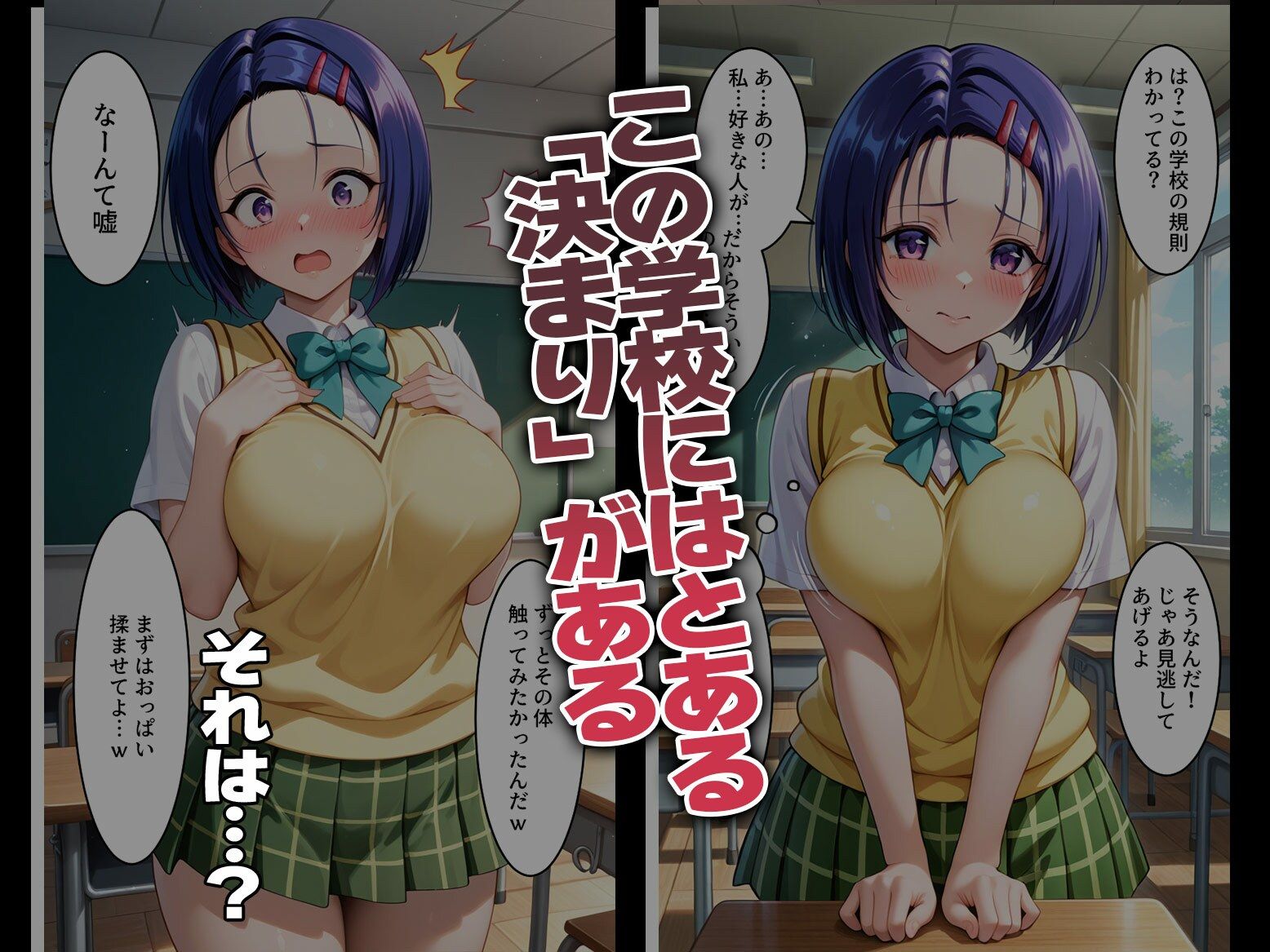 強●性処理学校 私たちこのクラスのオナホです 西●寺＆ラ●編 サンプル1ページ目