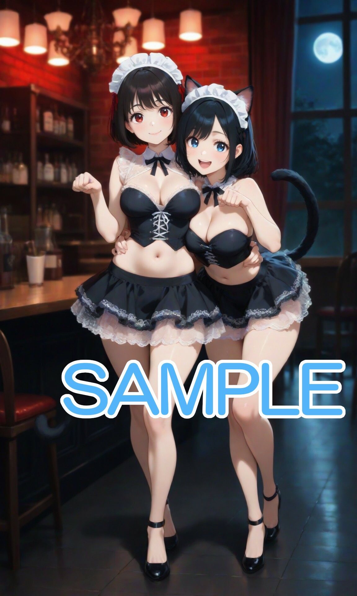 猫耳メイドな女の子とカフェで・・・ サンプル1ページ目