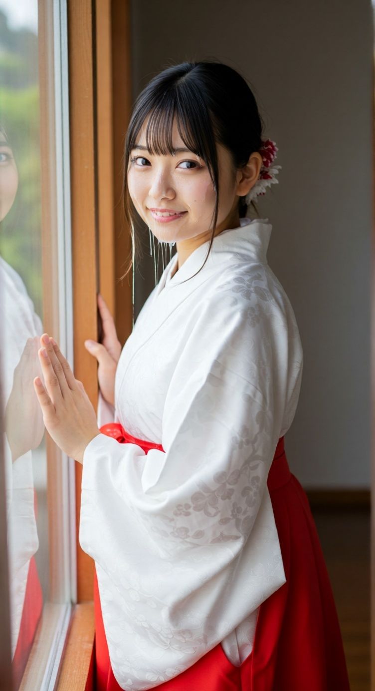 巫女さんが一肌脱ぎました（物理） サンプル4ページ目