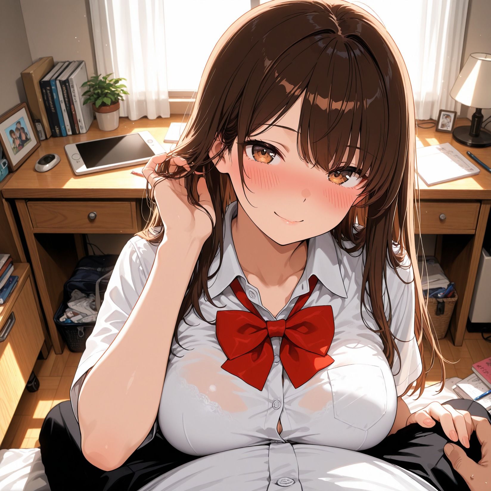 即イキ女子校生〜爆乳姉妹が冴えない僕で処女卒業〜 サンプル5ページ目