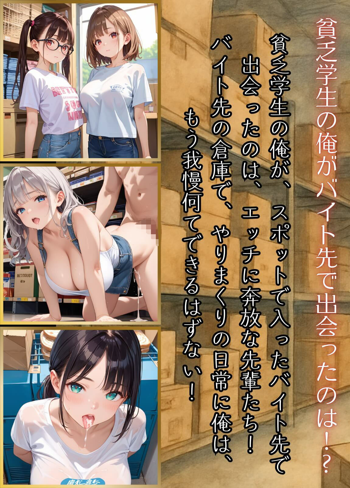 バイトの先輩がエロ過ぎて、童貞の俺はどうしたら3！？〜脱童貞のハードルが高すぎた！！〜【厳選CG260枚収録】 サンプル1ページ目