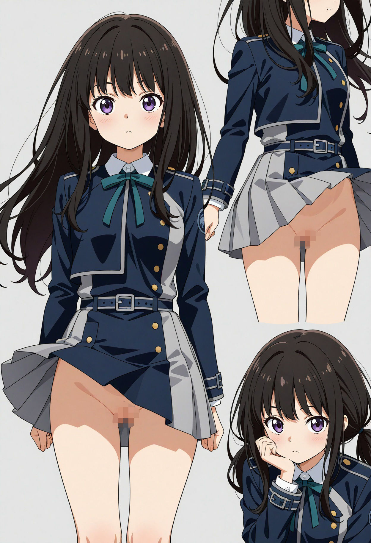 立ち絵とローアングル【井ノ上たきな風1】 サンプル4ページ目