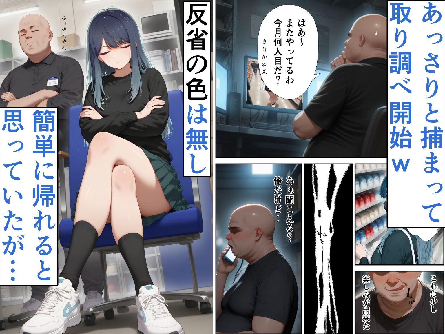 お仕置き！万引き娘を理解らセックス！ サンプル4ページ目