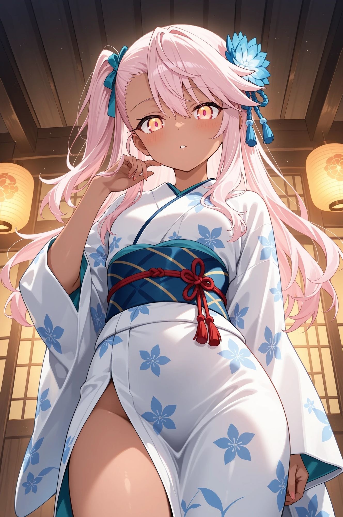 虹かけ誌  Fate イラスト集10 クロエ・フォン・アインツベルン  ソフトクリームを舐めているだけだよ、バカだなあ（笑） サンプル6ページ目
